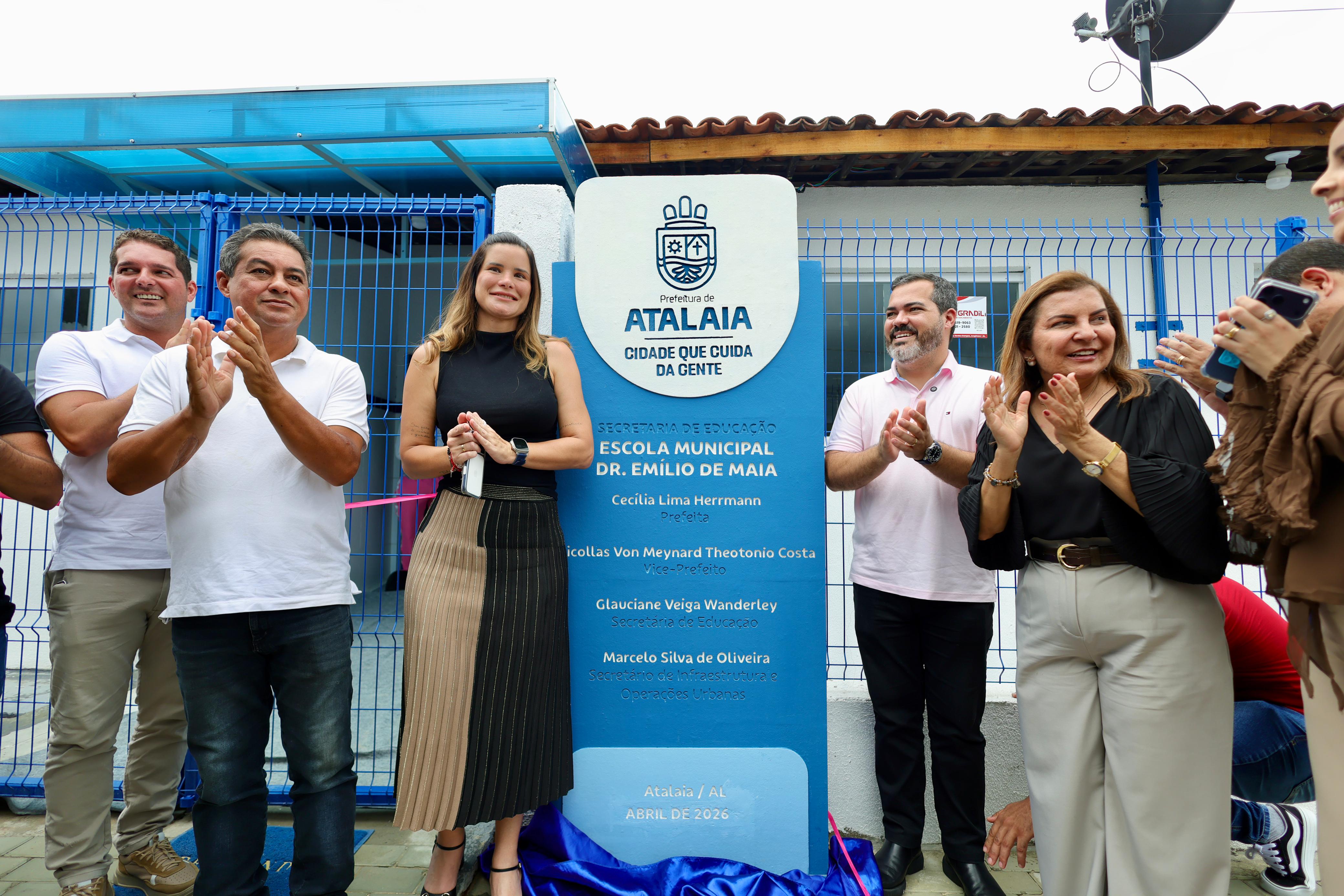 Escola Emílio de Maia é inaugurada após reconstrução e marca avanço da educação em Atalaia